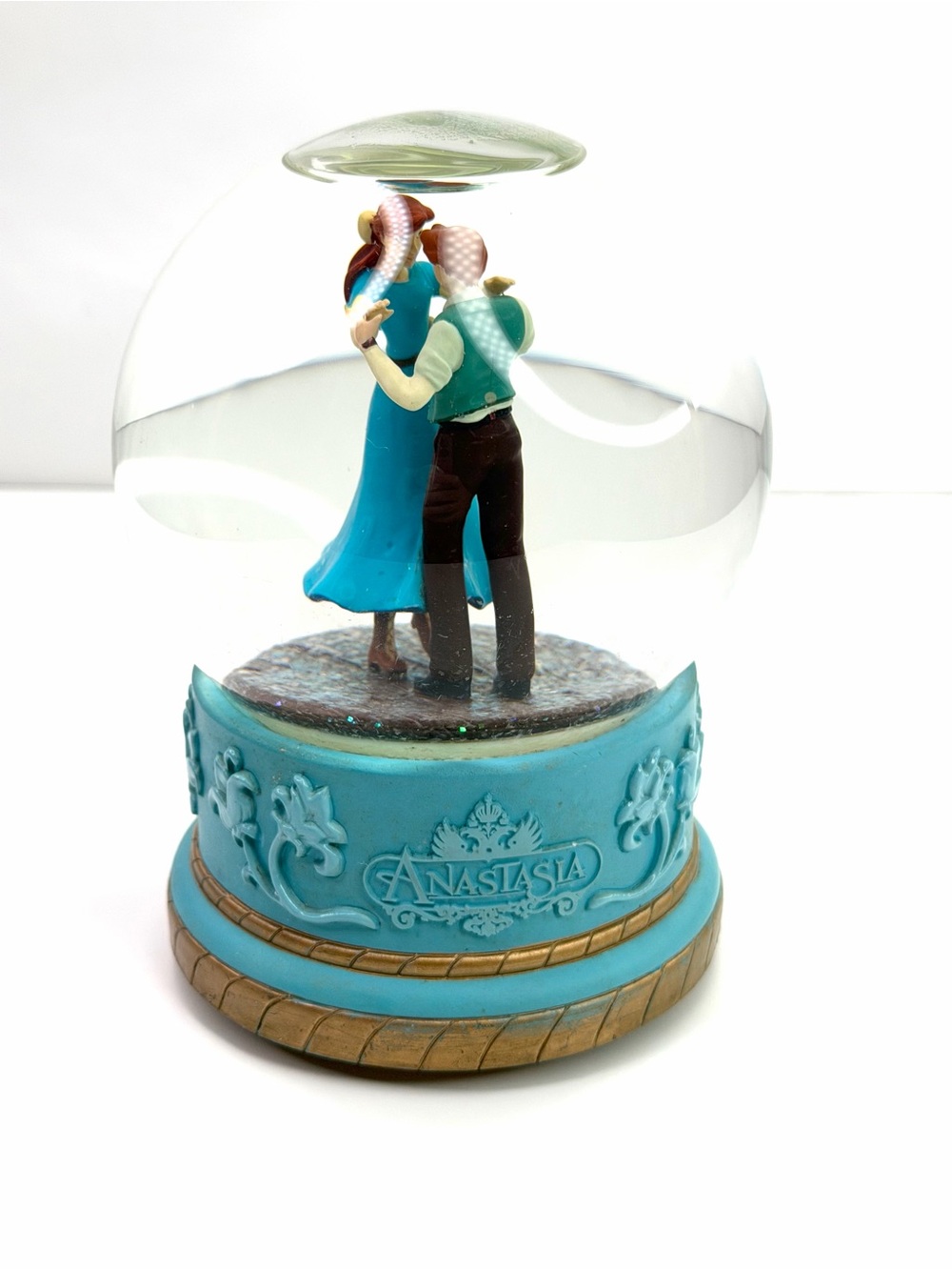Anastasia Dimitri Vintage Dancing Couple Learn To Do It 1997 Musical Snow Globe